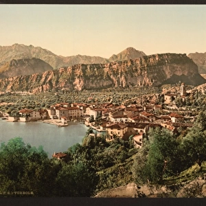 Torbolo (i. e. Torbole), general view, Lake Garda, Italy