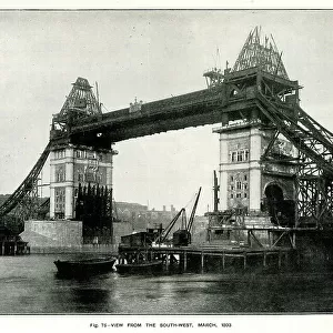 Tower Bridge from the south west, March 1893