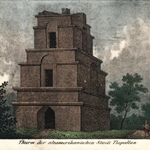 The tower of Tlapallan in Mexico
