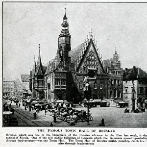 Town Hall at Breslau, Germany (now Wroclaw, Poland)