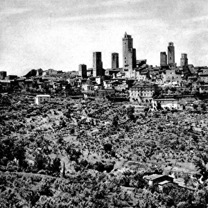 The Town of San Gimignano, Italy, 1944