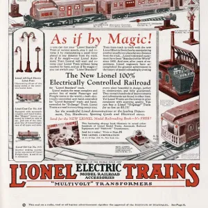 Toy Electric Train Ad