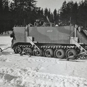 Tracked vehicles on snow - test