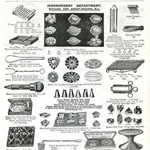 Trade catalogue for Edwardian sweet making utensils 1911