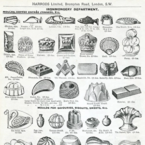 Trade catalogue for savoury and biscuit moulds 1911