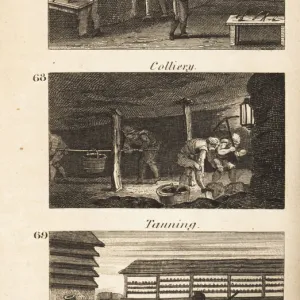 Trades in Regency England: glass-blowing, colliery