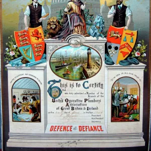 Trades union membership certificate