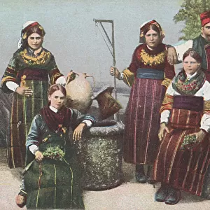 Traditional Bulgarian National Costume