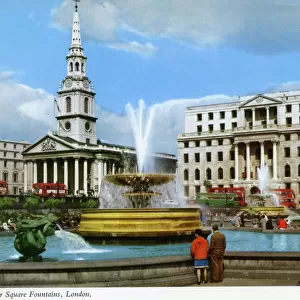 Trafalgar Square Fountains, London