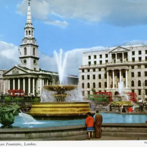 Trafalgar Square Fountains, London