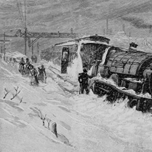 Train Derailed in Snow