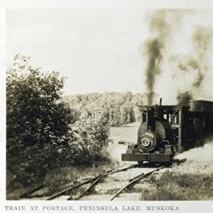 Train at Portage, Peninsula Lake, Muskoka (2 / 2)
