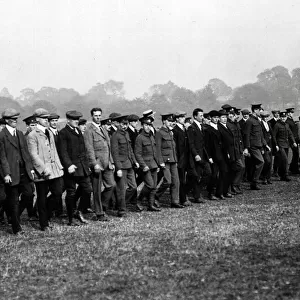 Training Post Office recruits, H Company, WW1