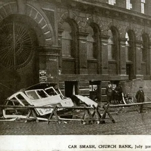 Tram Car Smash - Church Bank, Bradford, Yorkshire