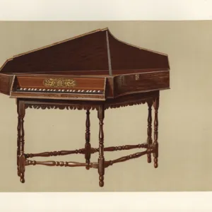 A transverse spinet with six legs by Stephen