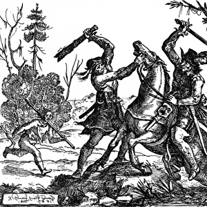 Traveller attacked during the Thirty Years War