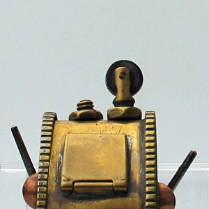 Trench Art lighter in the shape of a WWI tank