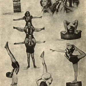 A Trio of French Child Contortionists and Acrobats