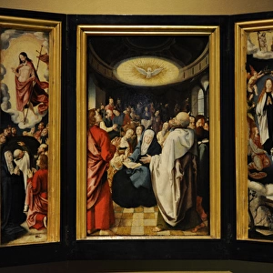 Triptych with Descent of the Holy Spirit. 16th century. Disc