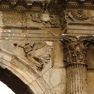 Triumphal Arch of the Sergii. Pula. Croatia