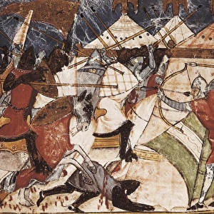 Trojan War. Attack of Trojans to the Greek camp