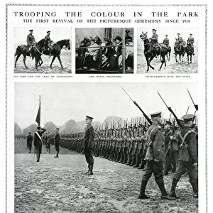 Trooping the Colour in Hyde Park, 1919