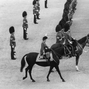 Trooping the Colour - the Queens last ride