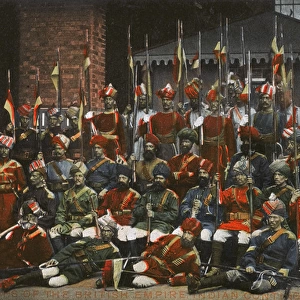 Troops of British Empire Indian Contingent