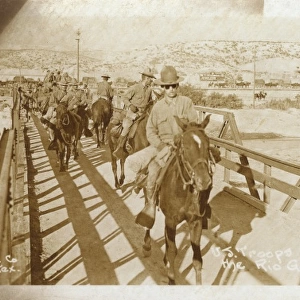 US Troops crossing Rio Grande into Mexico