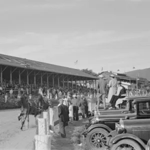 Trotting horse race, State Fair, Rutland, Vermont