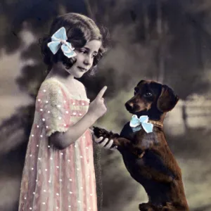 Trust - Girl & Dachshund