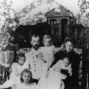 Tsar Nicholas II with family