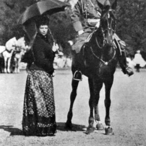 Tsar Nicholas II with his mother