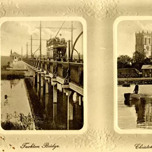 Tuckton Bridge and Christchurch Priory, Dorset