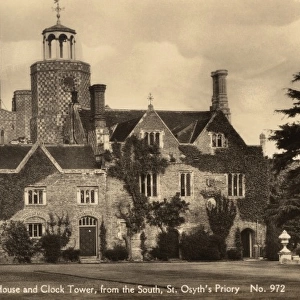 Tudor House and Clock Tower, St Osyths Priory, Essex