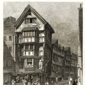 Tudor houses on the corner of Chancery Lane