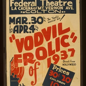 The tuneful musical hit! Vodvil frolic of 1937 - direct from