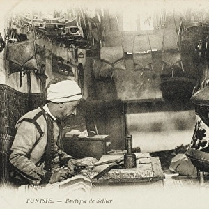 Tunisia - Boutique of a leather worker / saddler