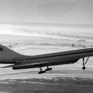 Tupolev Tu-144 (forward view) landing of CCCP -68001