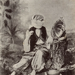 A Turkish Woman living in Egypt, looking into a mirror