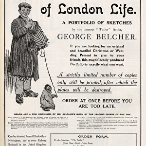 Types and Characters of London Life - advert in the Tatler
