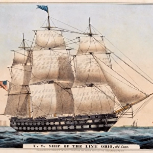 U. S. Ship of the Line Ohio, 104 Guns