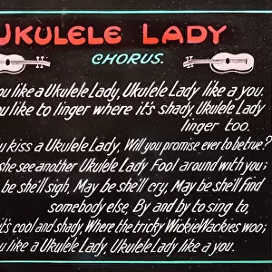 Ukelele Lady, cinema audience sing-along