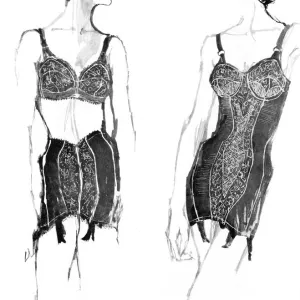 Underwear for 1962 drawn by Barbara Hulanicki