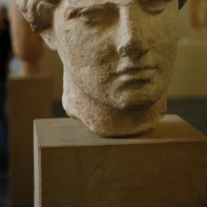 Unfinished bust of woman. 5th century BC. Greece