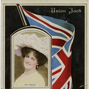 Union Jack Flag - Marie Studholme portrait (inset)