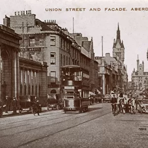 Union Street and Facade, Aberdeen, Scotland