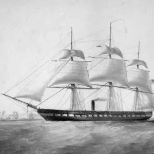 United States Auxiliary Screw steam frigate Merrimac 60 guns United States Auxiliary Screw steam frigate Merrimac 60 guns