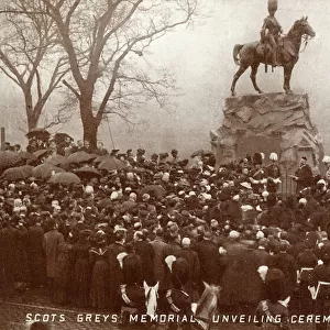 Unveiling of the Royal Scots Grey Memorial, Princes Street