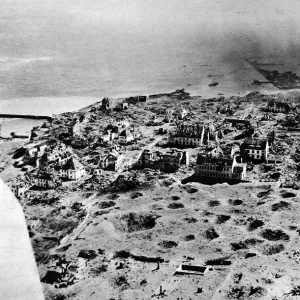 The Upper Town of Heligoland, Germany, 1947